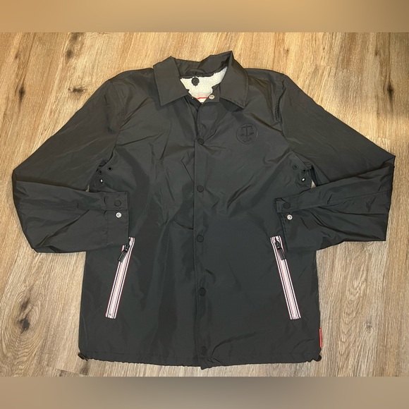 NWT Hunter Men’s Shell Jacket With Sherpa Fleece Lining Black Size Small - Picture 2 of 12